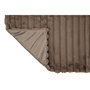 Voir la diapositive 3 : Paris Prix Plaid Design Uni  Corduroy  130x180cm Taupe Foncé