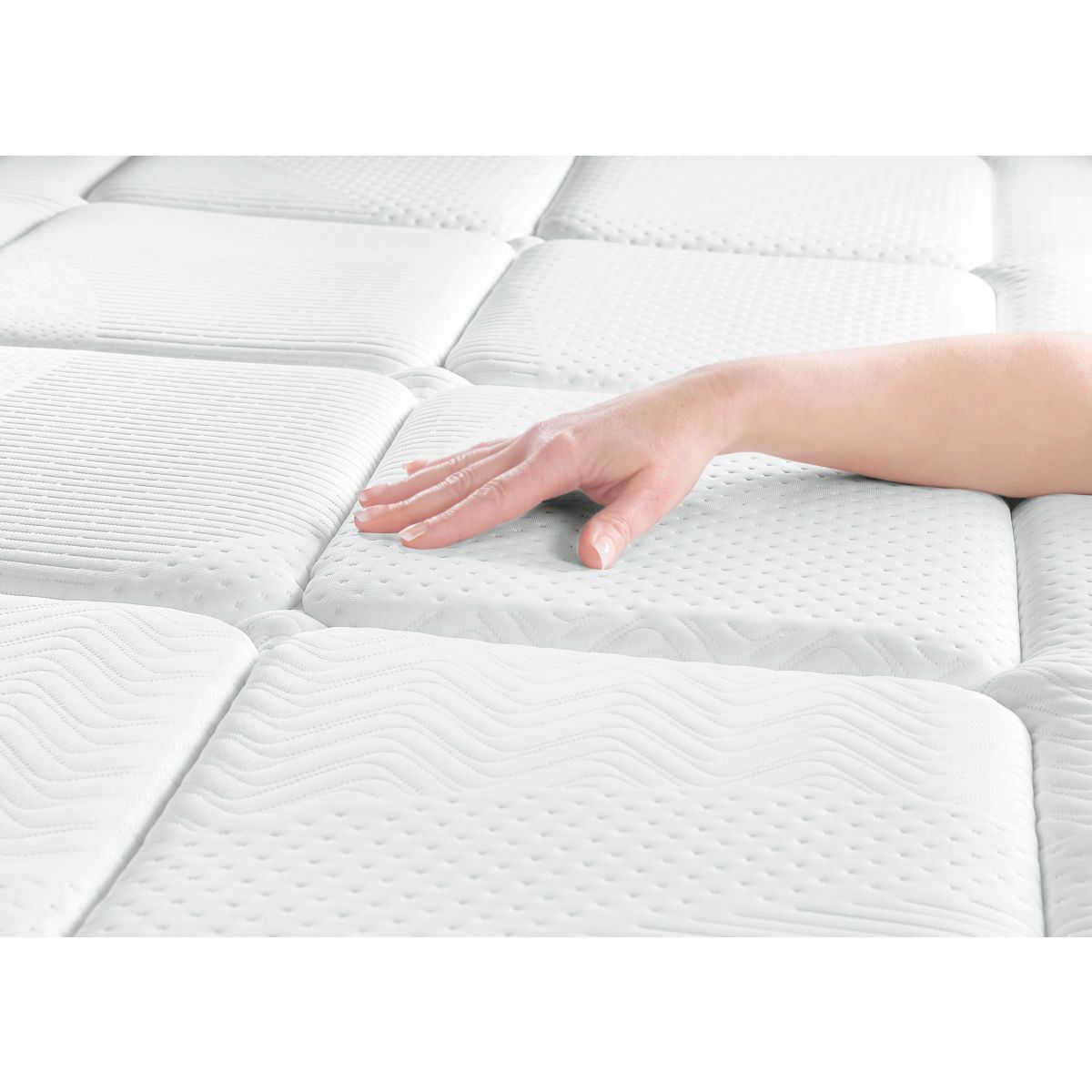 Matelas mémoire de forme et ressorts ensachés 80x190 cm RAMATUELLLE