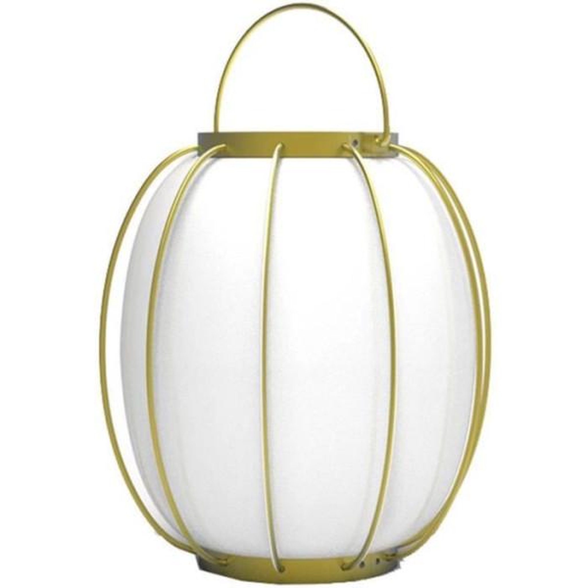 Voir la diapositive 1 : Lumisky Lampe de table sans fil - LUMISKY - TULUM - H27 cm - Poignée en métal - Doré - LED blanc chaud et blanc froid