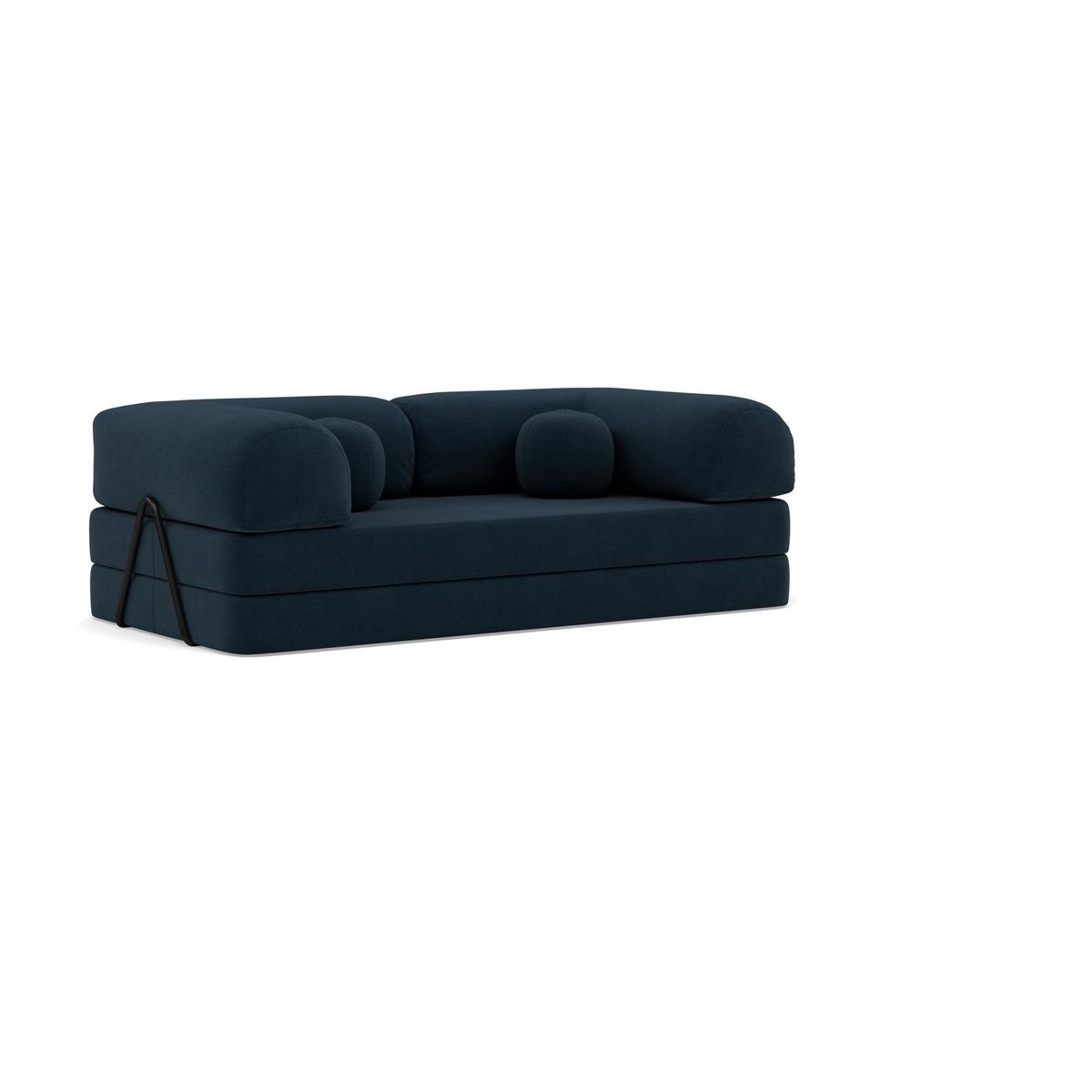 LISA DESIGN Nebula - canapé 3 places convertible en velours texturé