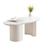 Voir la diapositive 1 : MERAX Table basse forme atypique blanc - 50x100 cm mdf
