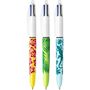 Voir la diapositive 6 : BIC Lot de 3 stylos bille 4 couleurs rétractable pointe moyenne Velours 1jaune/1bleu/1vert à motifs
