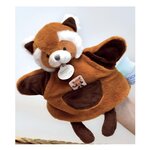 DOUDOU ET COMPAGNIE Marionnette a main Panda roux - Unicef - 25 cm