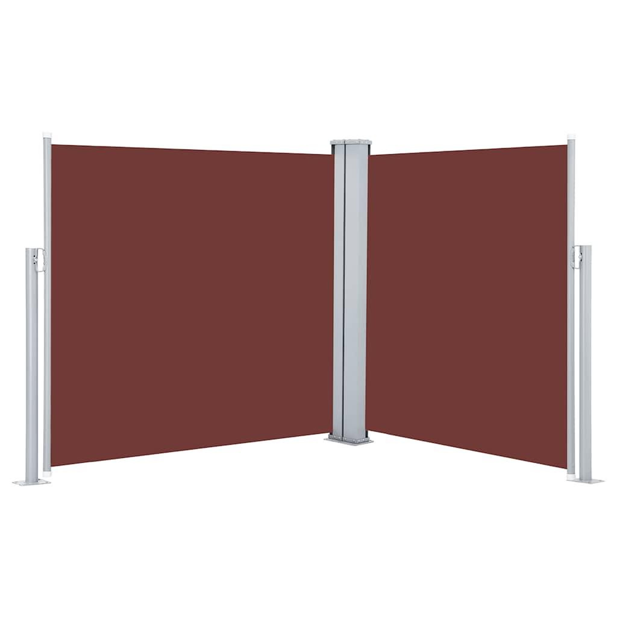 Voir la diapositive 2 : VIDAXL Auvent lateral retractable marron 100 x 600 cm