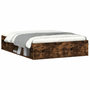 Voir la diapositive 3 : VIDAXL Cadre de lit sans matelas chene fume 135x190 cm