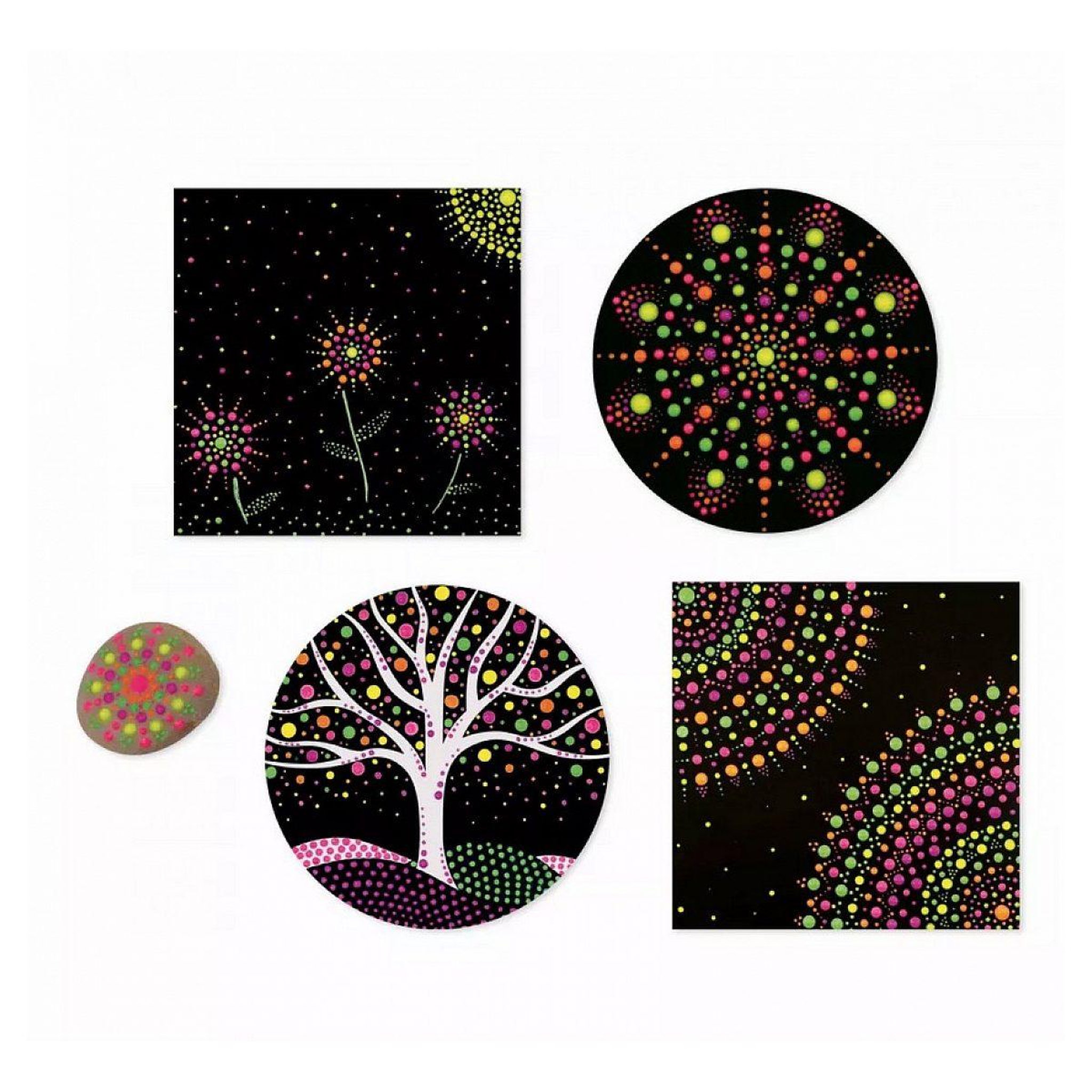 Voir la diapositive 2 : JANOD Dots painting - coffret creatif