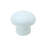 STRAUSS Bouton bois hêtre laqué blanc STRAUSS 17500