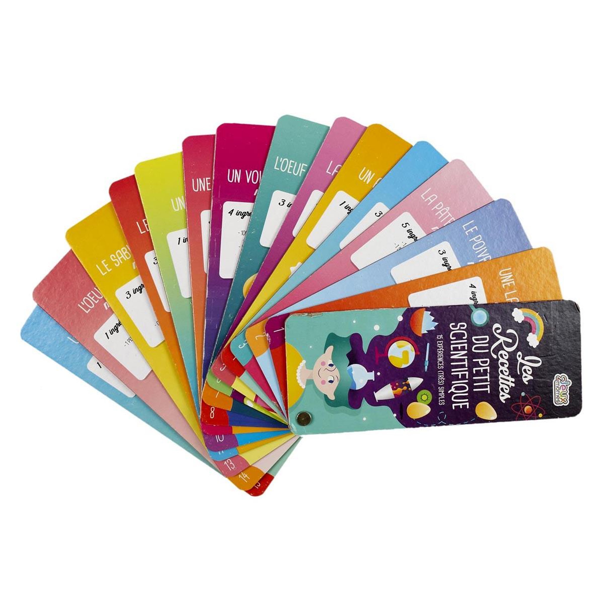 Voir la diapositive 2 : Jeux 2 momes Cartes educatives  recette du scientifique  20cm multicolore
