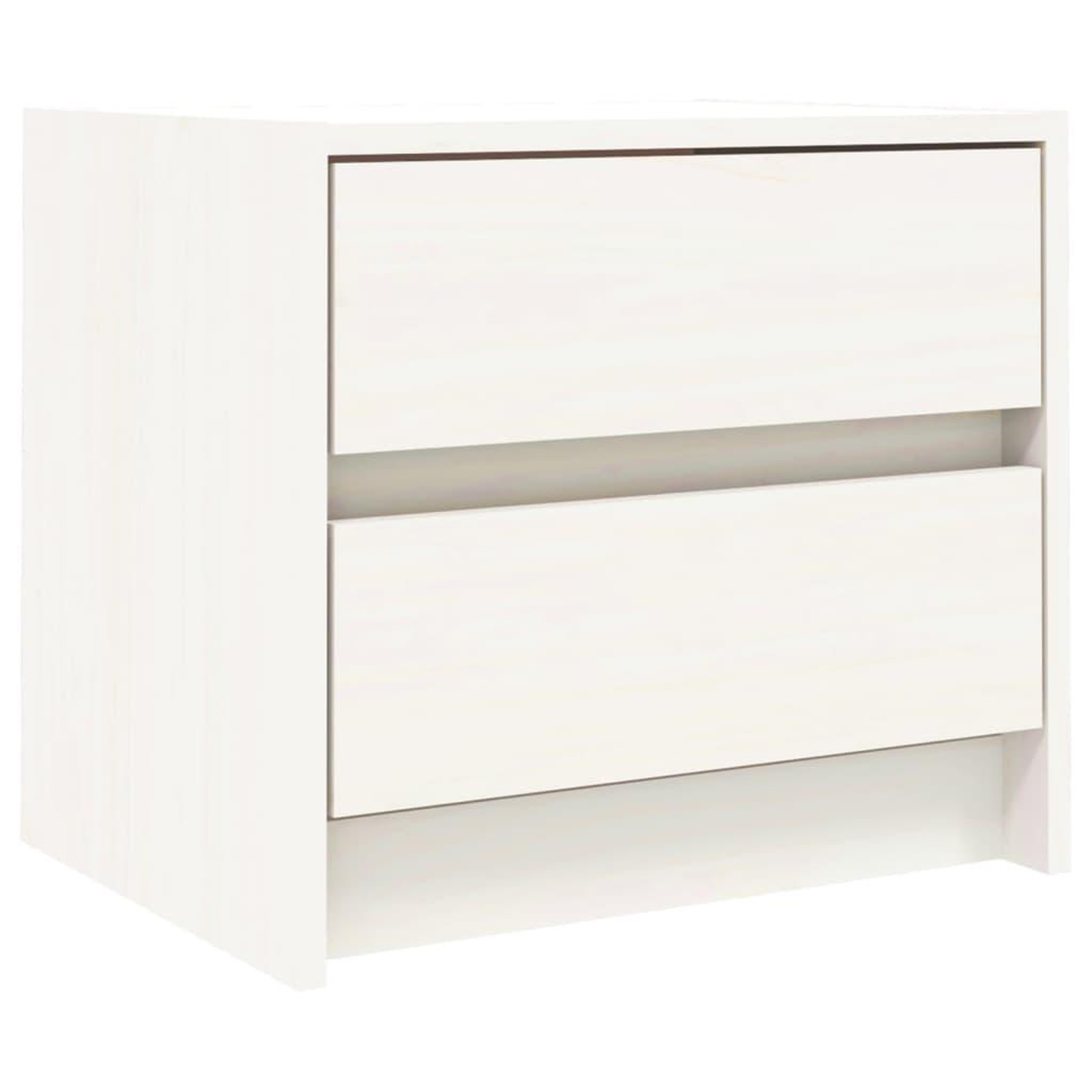 Voir la diapositive 5 : VIDAXL Tables de chevet 2 pcs blanc 40x31x35,5 cm bois de pin massif