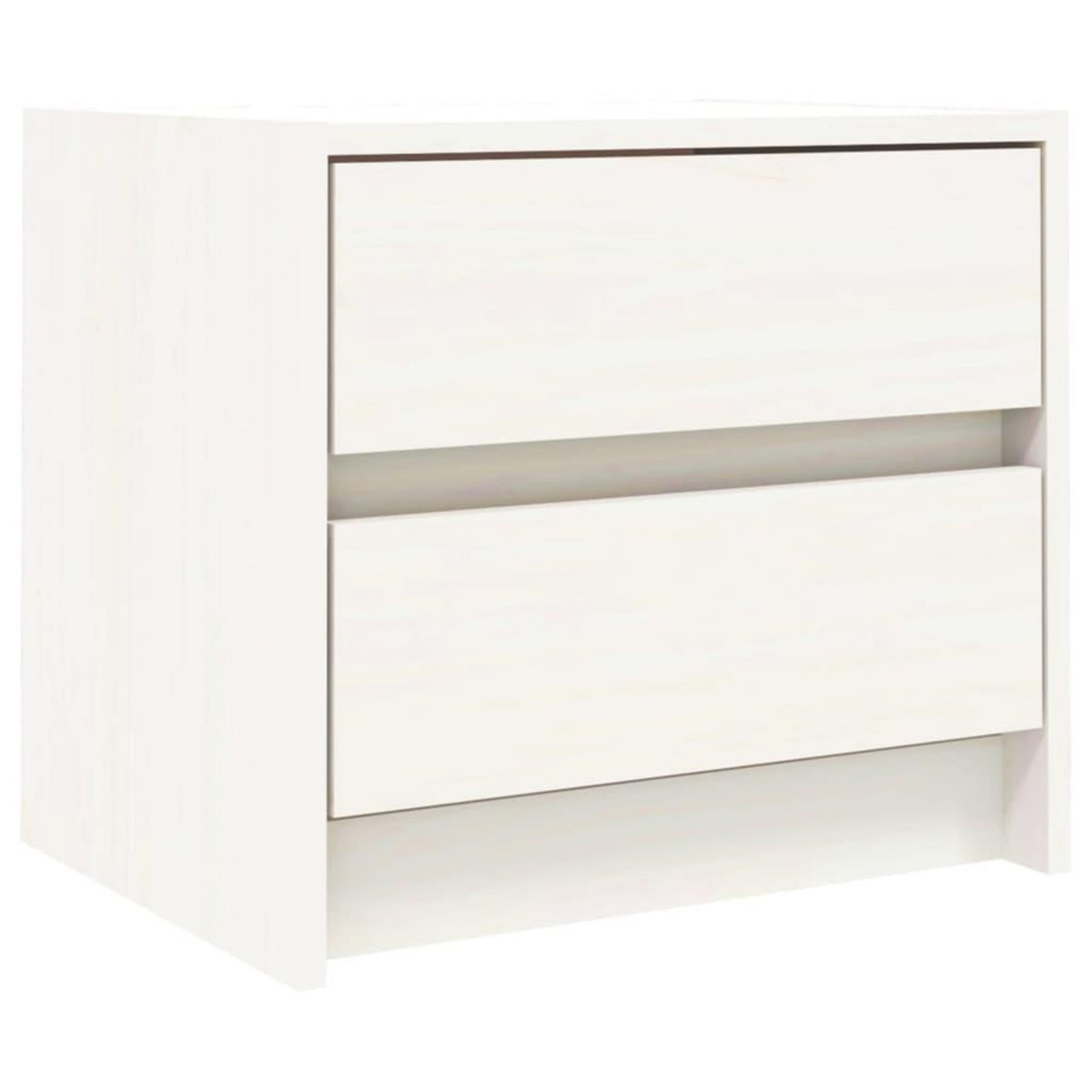 VIDAXL Tables de chevet 2 pcs blanc 40x31x35,5 cm bois de pin massif