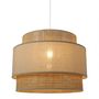 Voir la diapositive 4 : OSTARIA Suspension ronde gigogne rotin beige D40