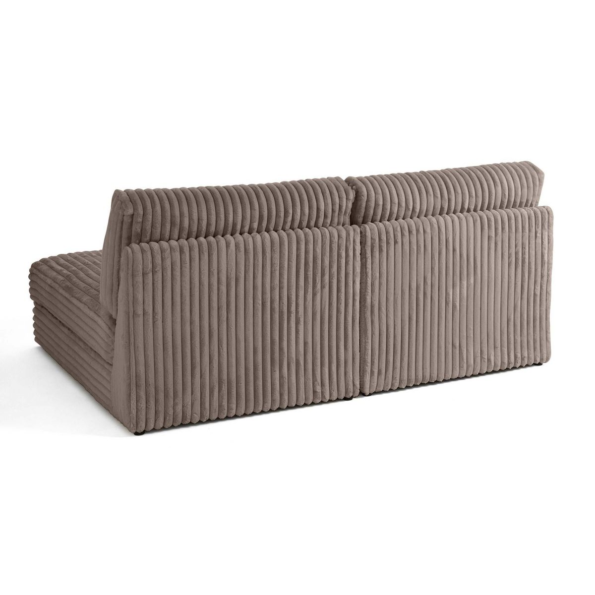 LISA DESIGN Jasper - canapé modulable 3 places - en fausse fourrure côtelée