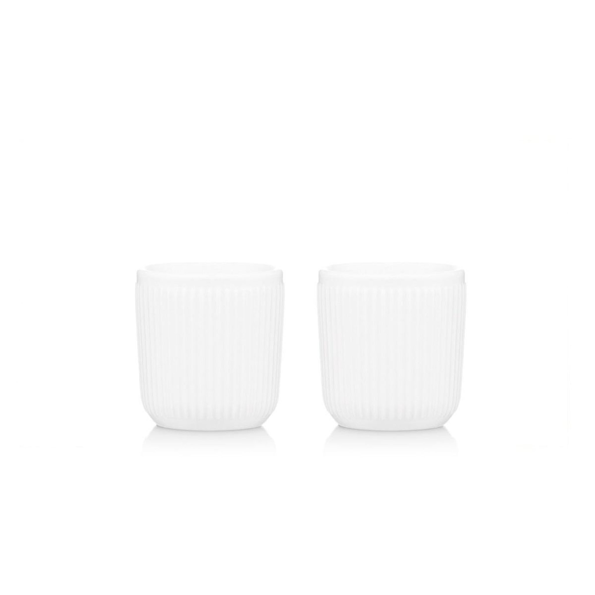 Voir la diapositive 2 : Bodum 2 tasses à café double paroi 10cl blanc - 12059-03