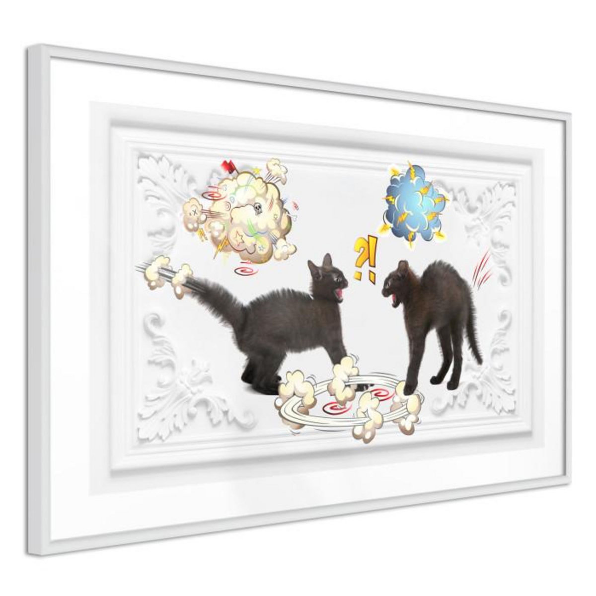 Paris Prix Affiche Murale Encadrée  Cat Fight