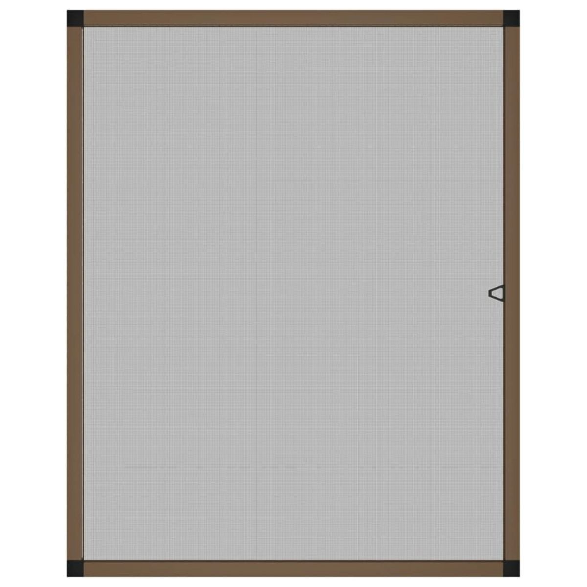 VIDAXL Moustiquaire pour fenetres Marron 80x100 cm
