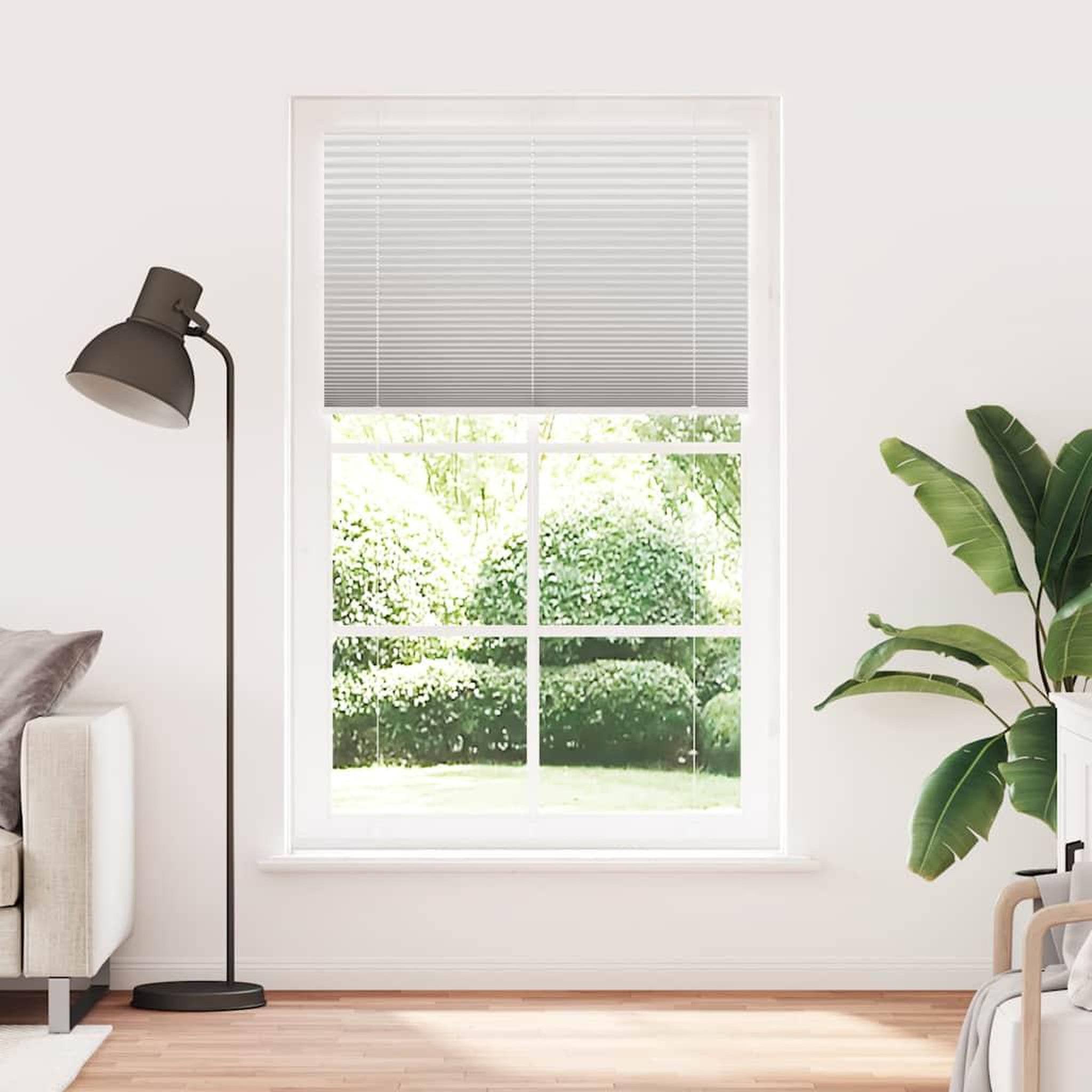 Voir la diapositive 2 : VIDAXL Store plisse gris clair 120x200cm largeur du tissu 119,4cm