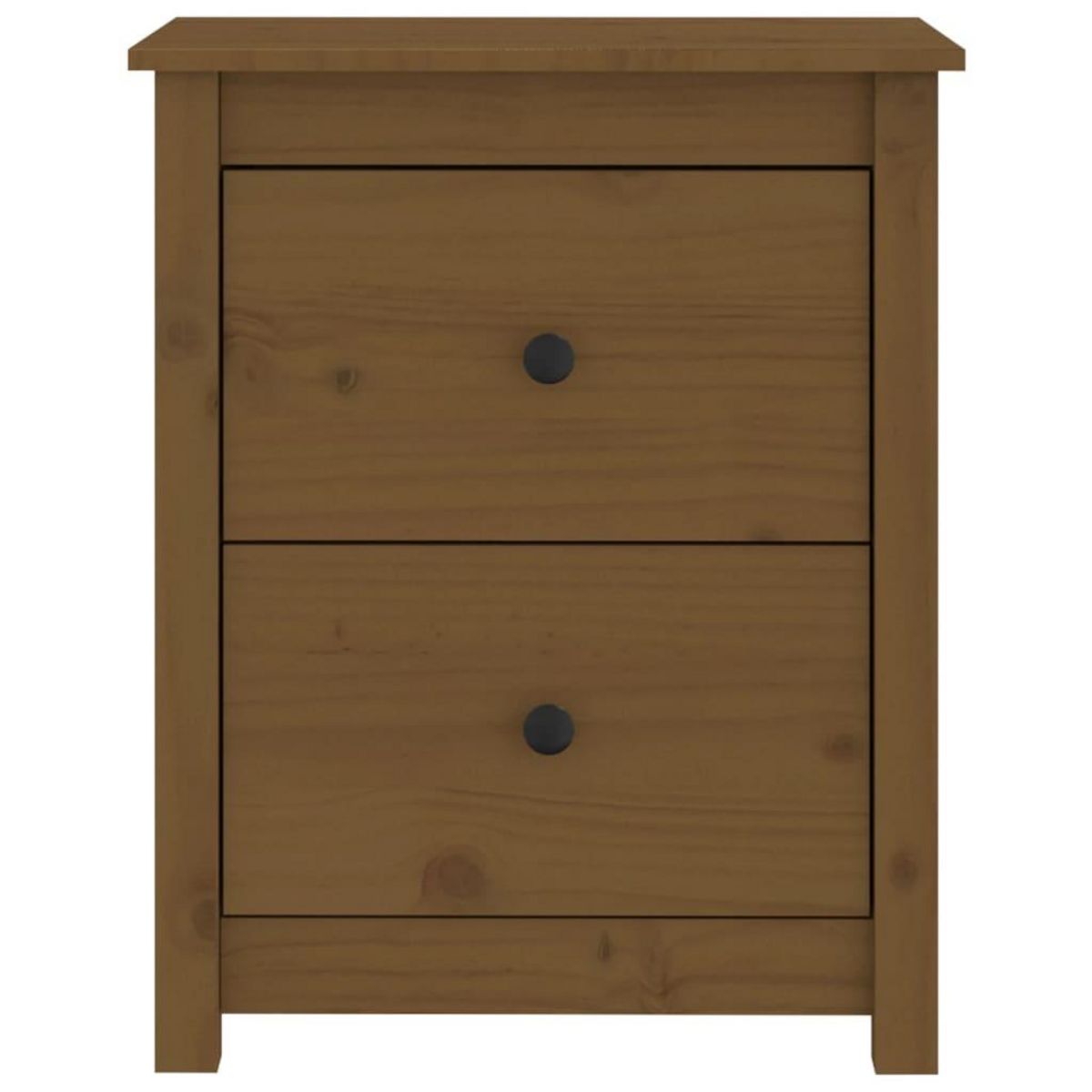 VIDAXL Table de chevet Marron miel 50x35x61,5 cm Bois de pin massif