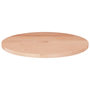Voir la diapositive 1 : VIDAXL Dessus de table rond Ø40x1,5 cm Bois de chene massif non traite