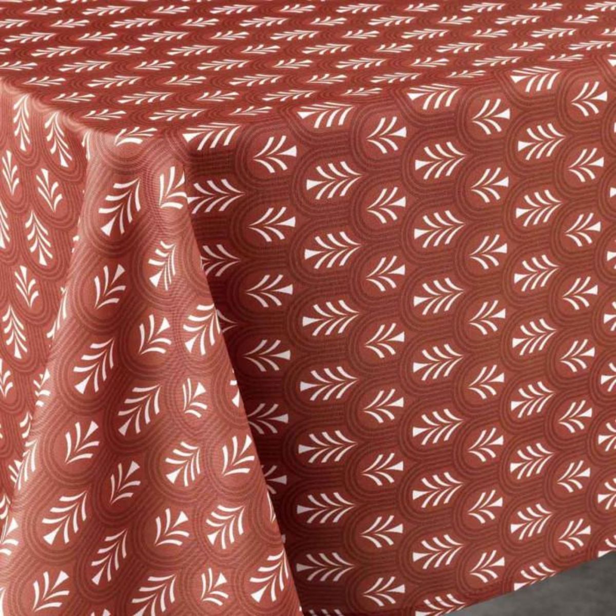 Paris Prix Nappe Imprimée  Manuella  145x240cm Terracotta