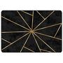 Voir la diapositive 2 : VIDAXL Tapis lavable noir et dore 160x230 cm antiderapant