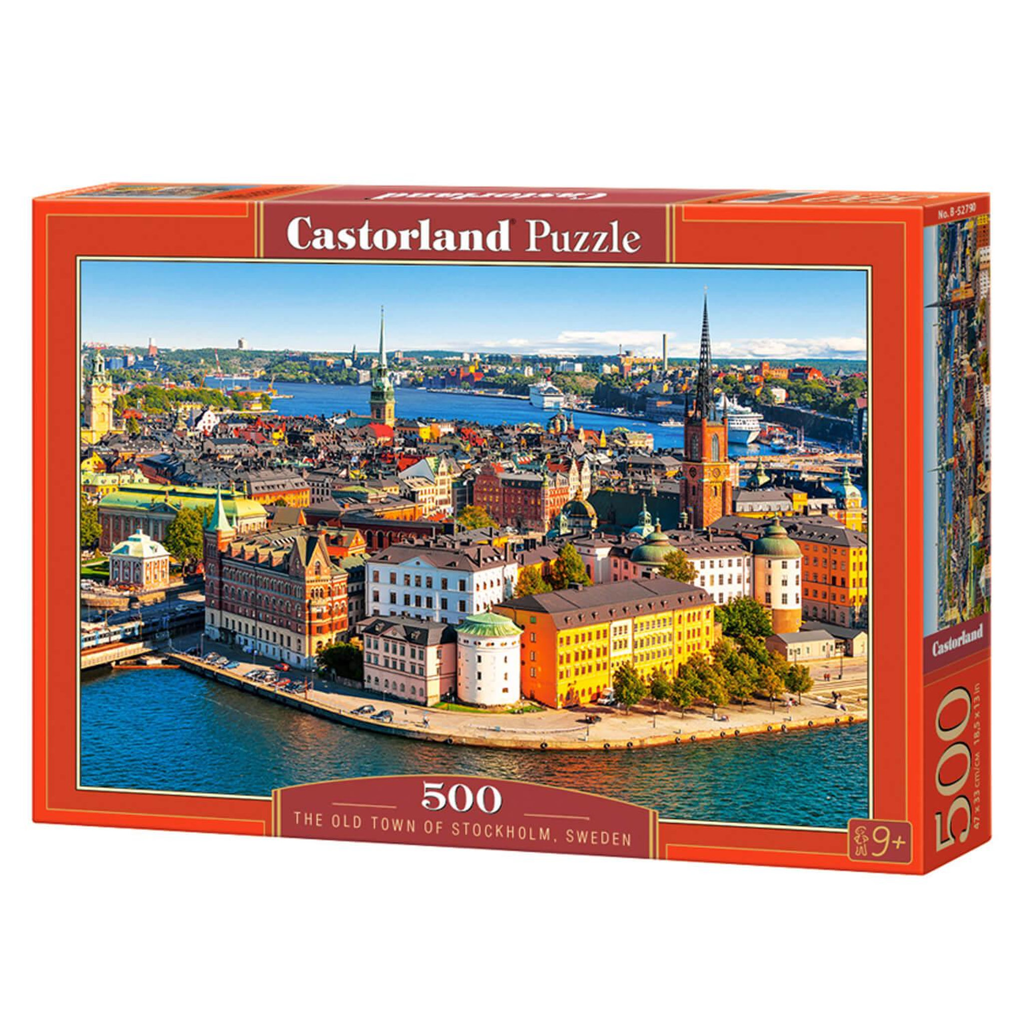 Voir la diapositive 2 : Castorland Puzzle 500 pièces : La vieille ville de Stockholm, Suède