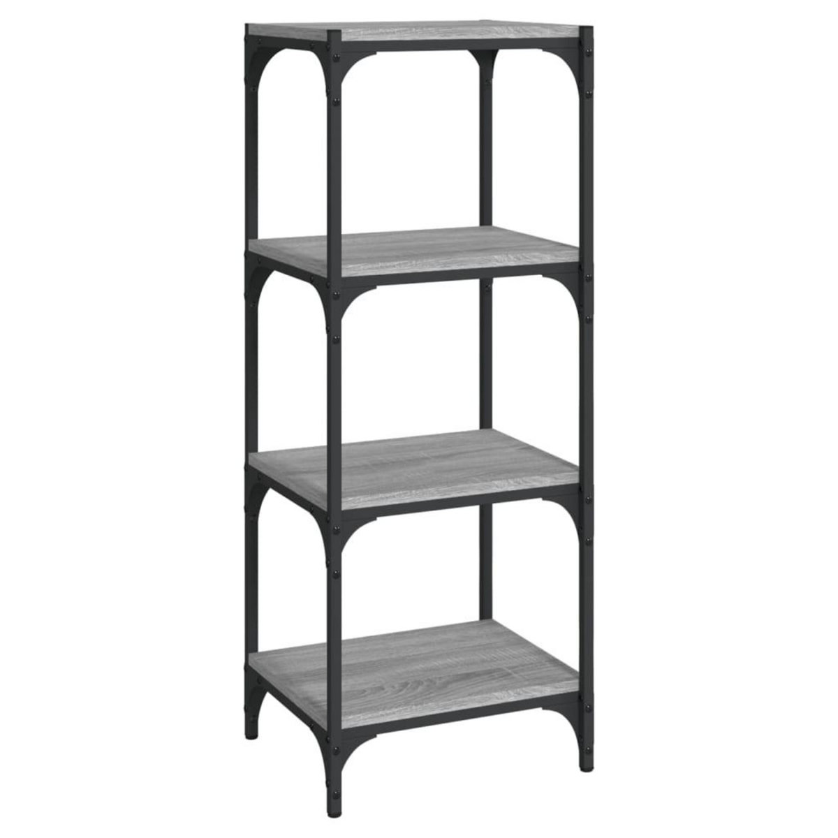 VIDAXL Bibliotheque Sonoma gris 40x33x100 cm Bois d'ingenierie acier