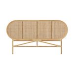 Rendez vous déco Tête de lit en rotin naturel 140 cm - Navahino. Coloris disponibles : Noir, Marron