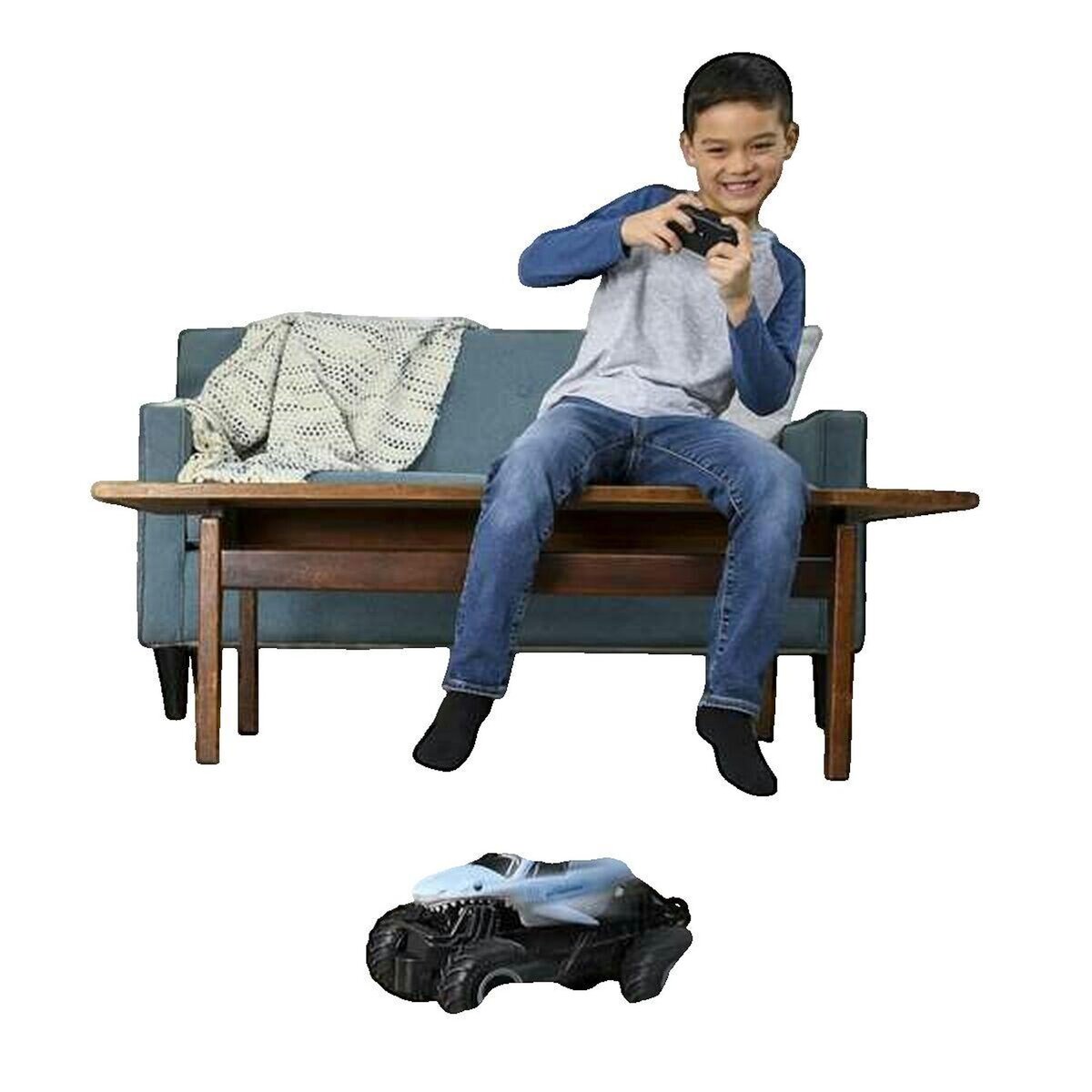 Auhagen Voiture radiocommandée Aster Megalodon bleu clair et noir