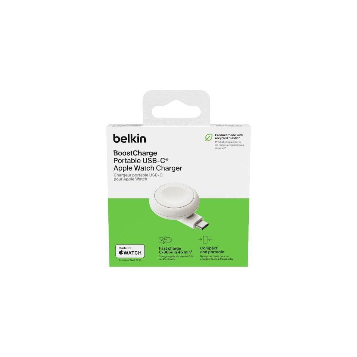 Belkin Chargeur Dongle de Charge Rapide pour Apple Watch