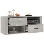 Voir la diapositive 5 : VIDAXL Meuble TV Gris beton 100x35x40 cm Bois d'ingenierie