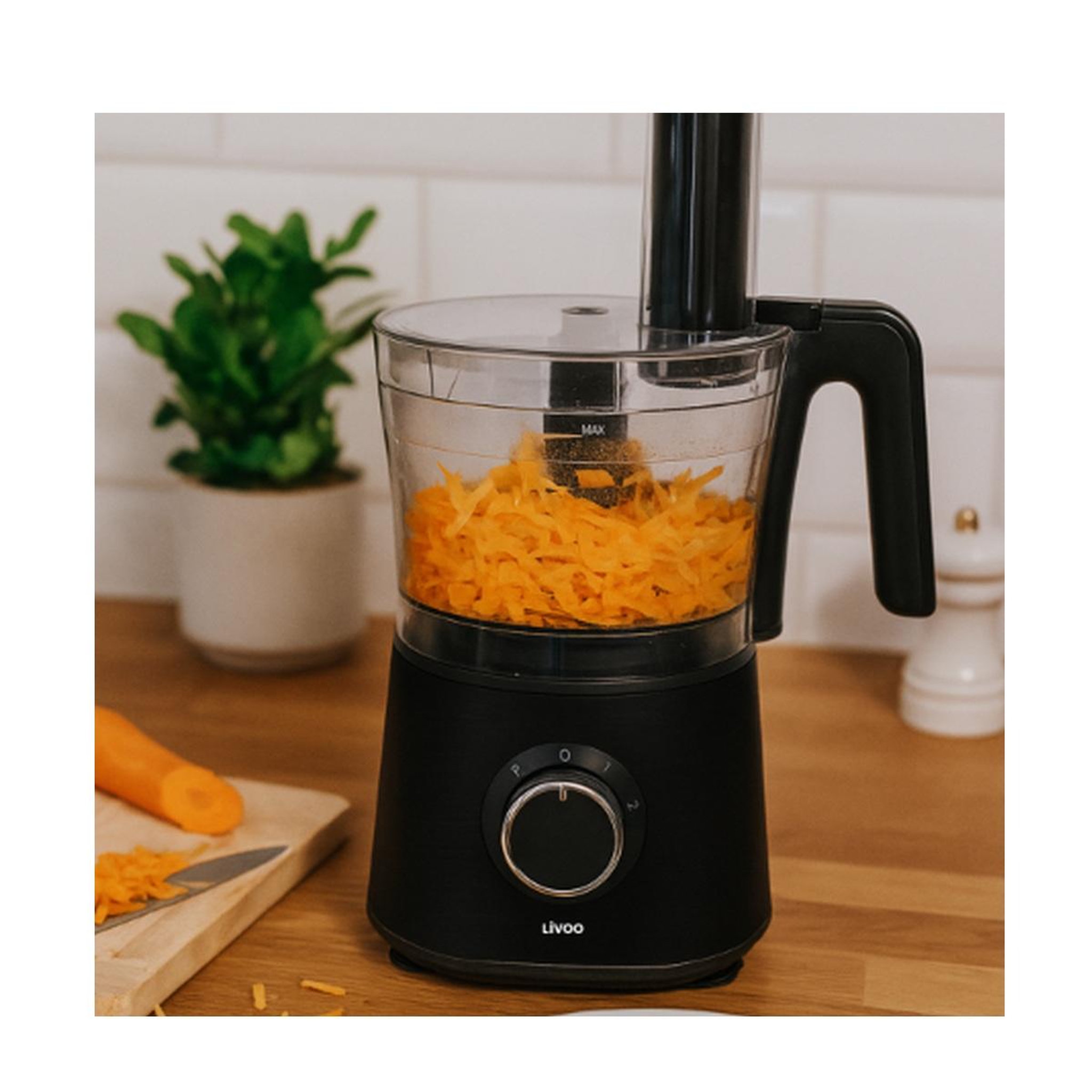 Voir la diapositive 3 : LIVOO Robot multifonctions 1.5l 600w noir - DOP250N