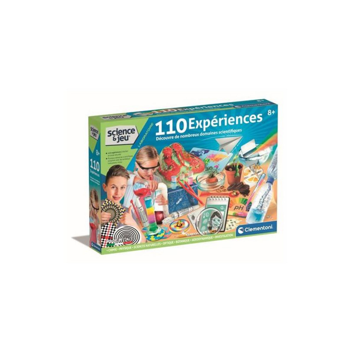 CLEMENTONI Jeu de sciences et d expérience Clementoni 110 Expériences