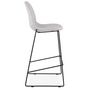 Voir la diapositive 3 : Paris Prix Tabouret de Bar Design Tissu  Molie  111cm Gris
