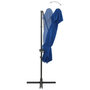 Voir la diapositive 5 : VIDAXL Parasol de jardin en porte-a-faux a double toit bleu azure