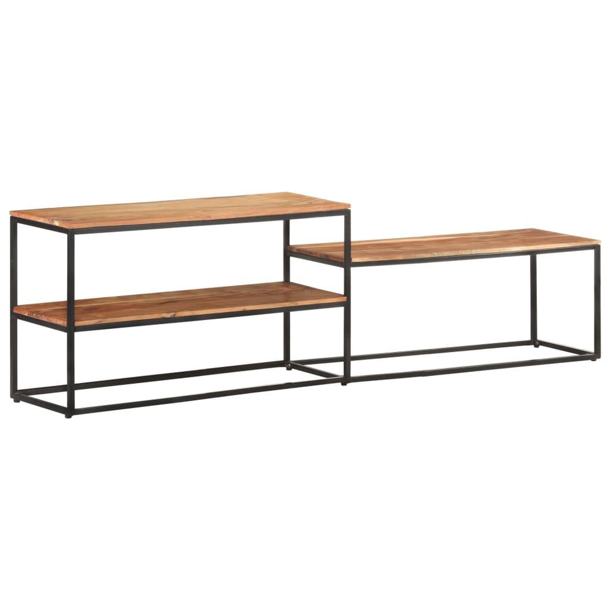 Voir la diapositive 4 : VIDAXL Meuble TV 180x30x50 cm Bois d'acacia massif