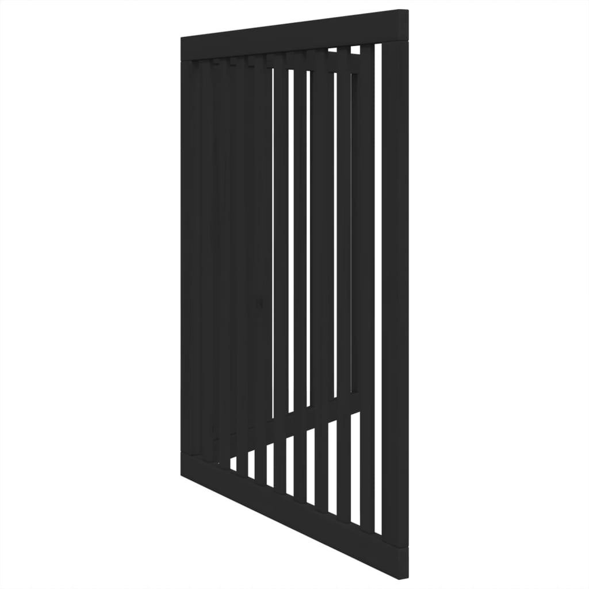 Voir la diapositive 5 : VIDAXL Barriere pour chien pliable 2 panneaux noir bois de peuplier