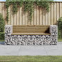 Voir la diapositive 1 : VIDAXL Banc de jardin design gabion 184x71x65,5cm bois de pin impregne