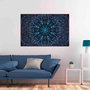 Voir la diapositive 2 : Paris Prix Tableau Imprimé  Oriental Flowers Narrow Blue