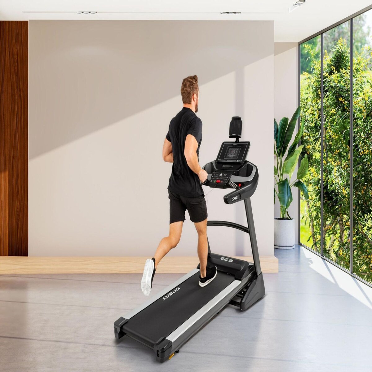 Spirit Tapis de course Motorisé - Modèle XT485 - 20 Km/h - Bluetooth/App - Maison/Appartement