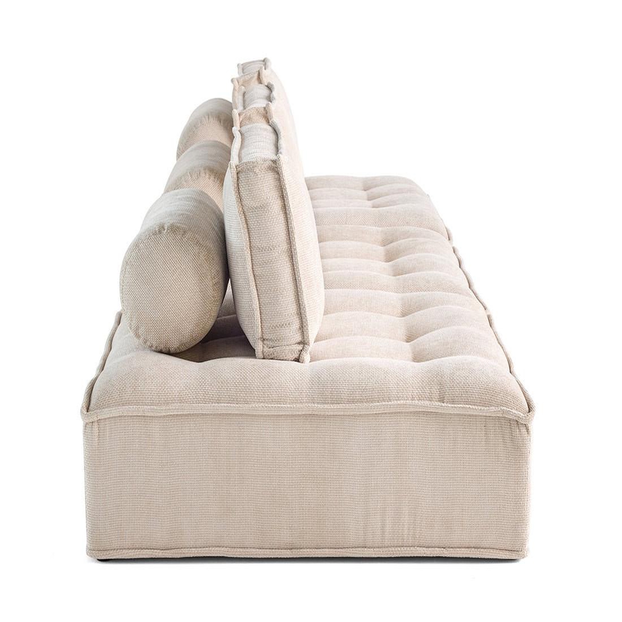 Voir la diapositive 3 : LISA DESIGN Marisol - canapé modulable droit 3 places - velours texturé