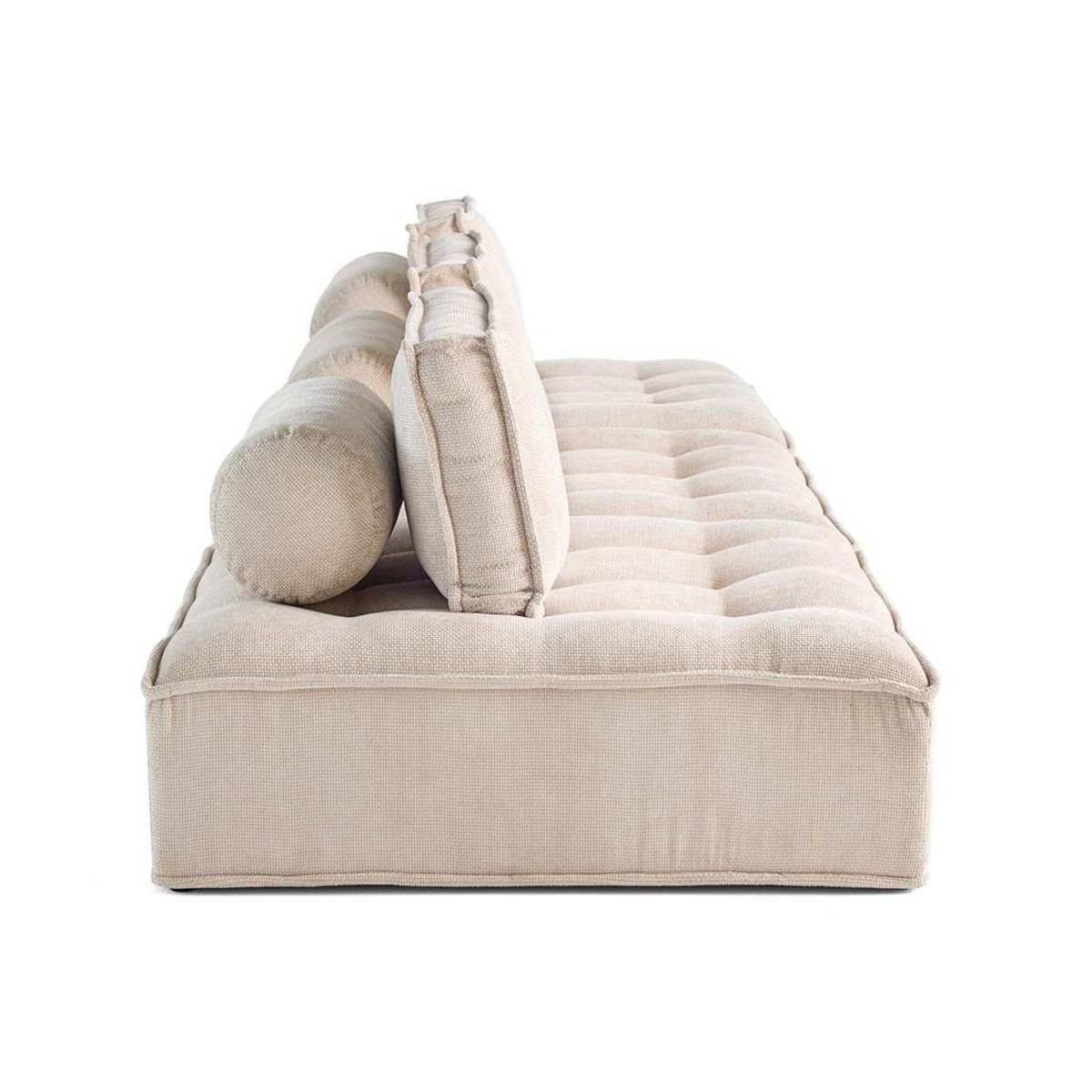 LISA DESIGN Marisol - canapé modulable droit 3 places - velours texturé