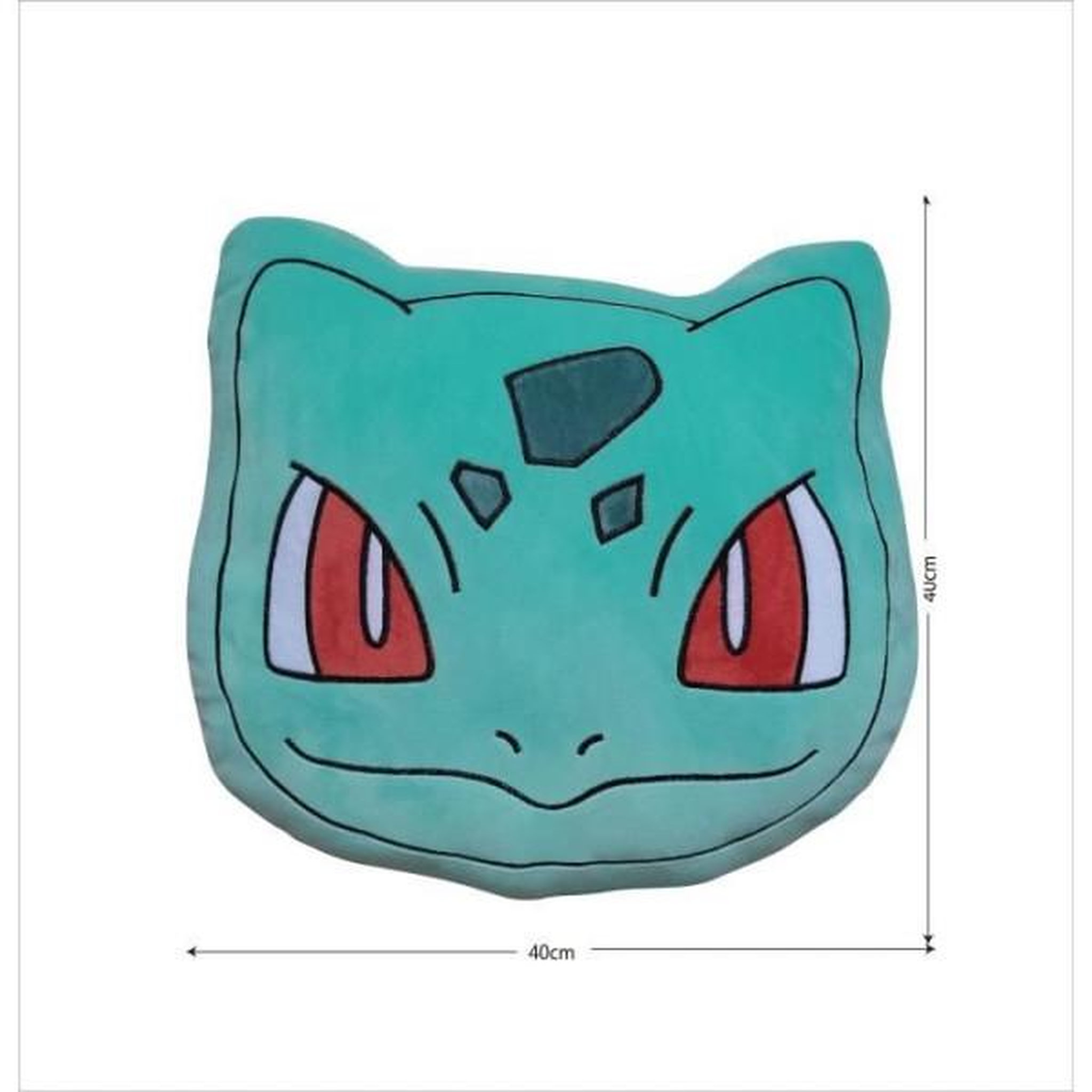 Voir la diapositive 4 : Pokemon Coussin premium 3D - POKEMON - Visage Bulbizarre - Microfibre - 40 cm