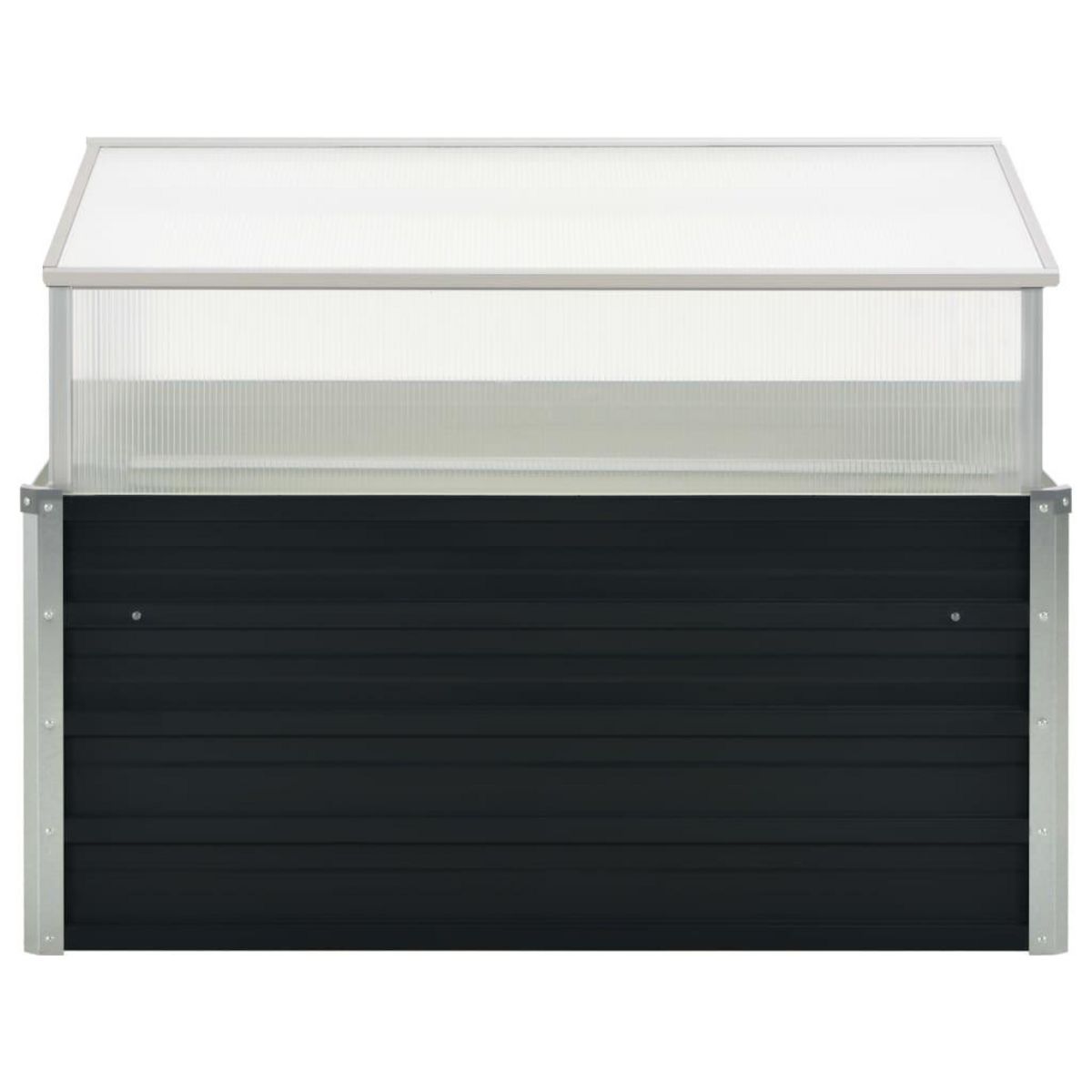 VIDAXL Serre Anthracite 100x100x77 cm Acier galvanise