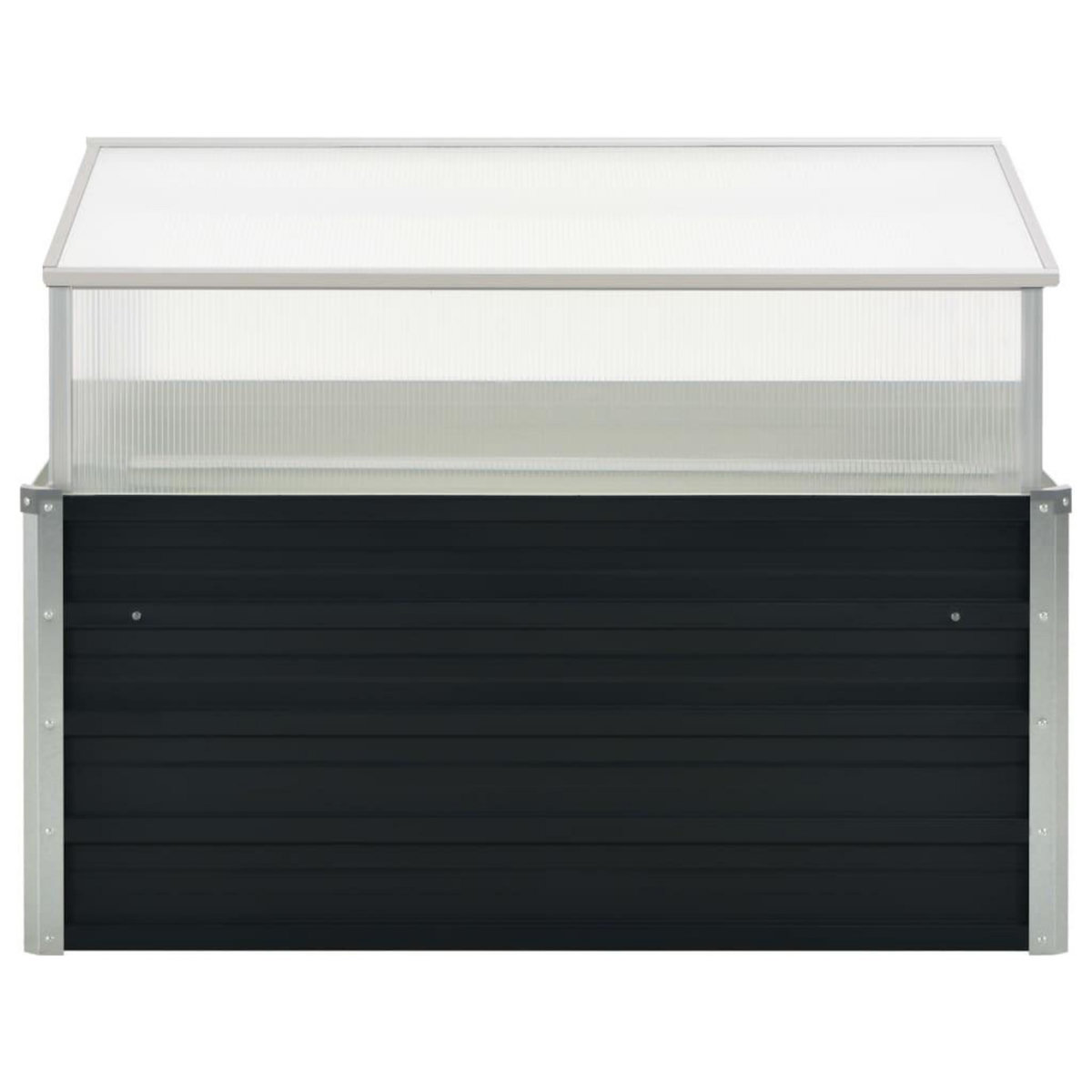 VIDAXL Serre Anthracite 100x100x77 cm Acier galvanise