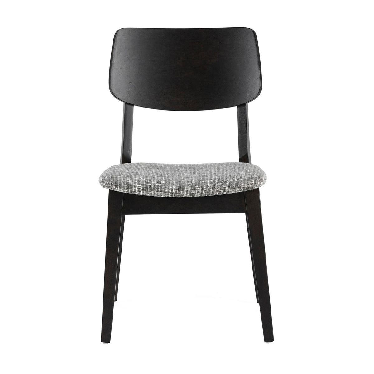 VS VENTA-STOCK Pack de 2 chaises Susi couleur Noir, Bois massif