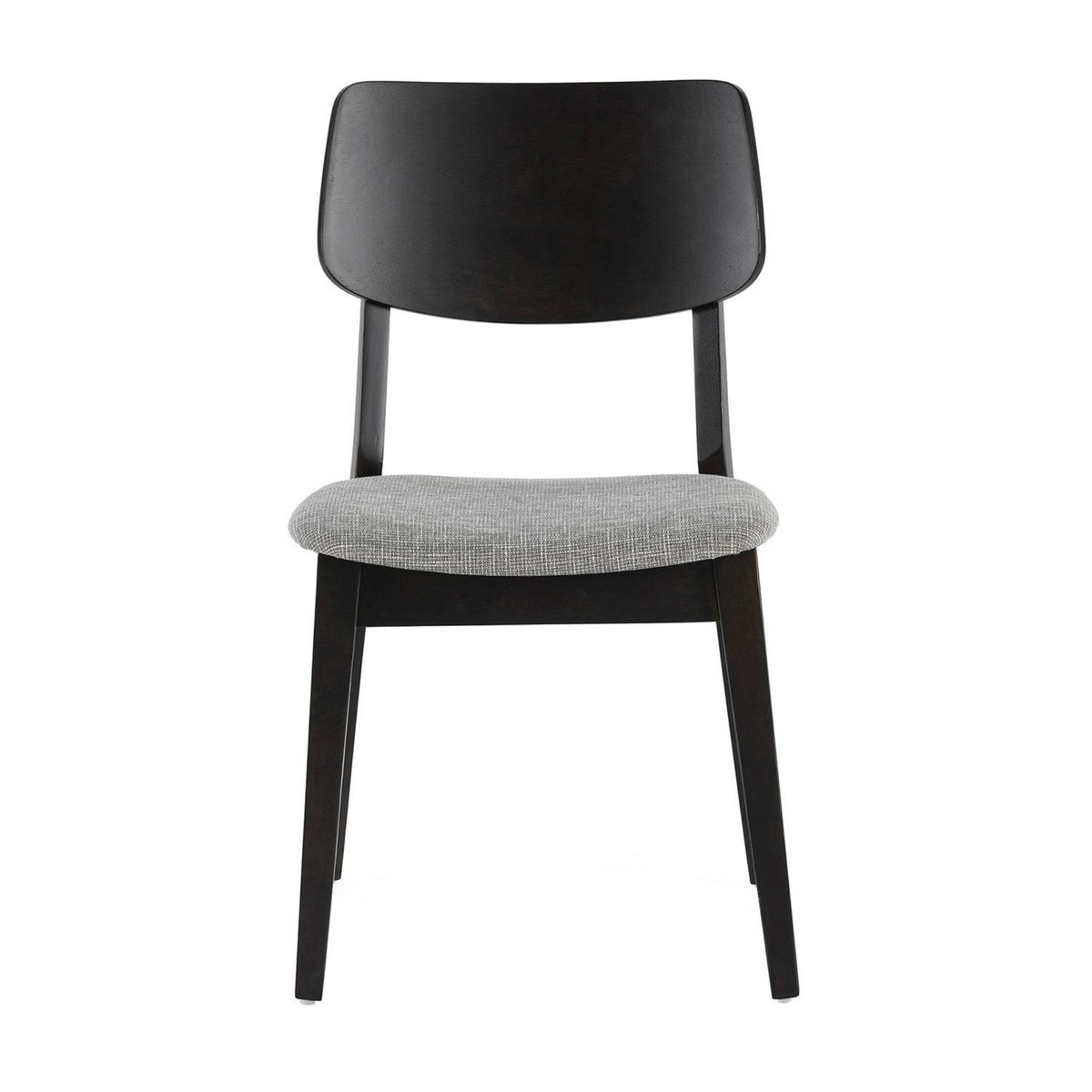 VS VENTA-STOCK Pack de 2 chaises Susi couleur Noir, Bois massif