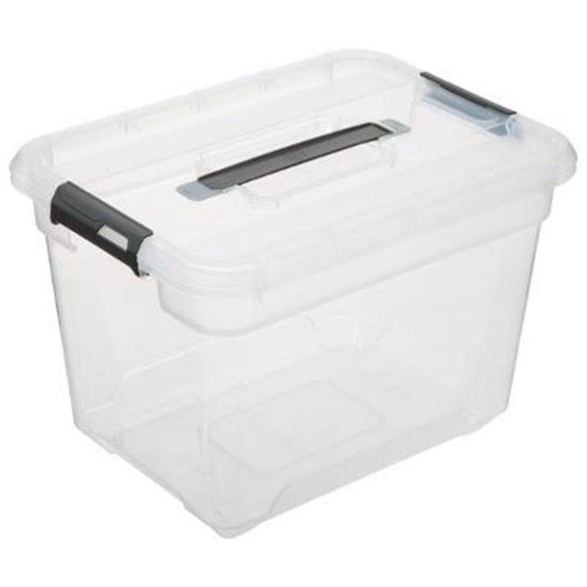  Boîte de Rangement  Solutions  18L Transparent