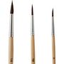 Voir la diapositive 3 : AUCHAN Lot de 3 pinceaux aquarelle ronds N°6/10/14