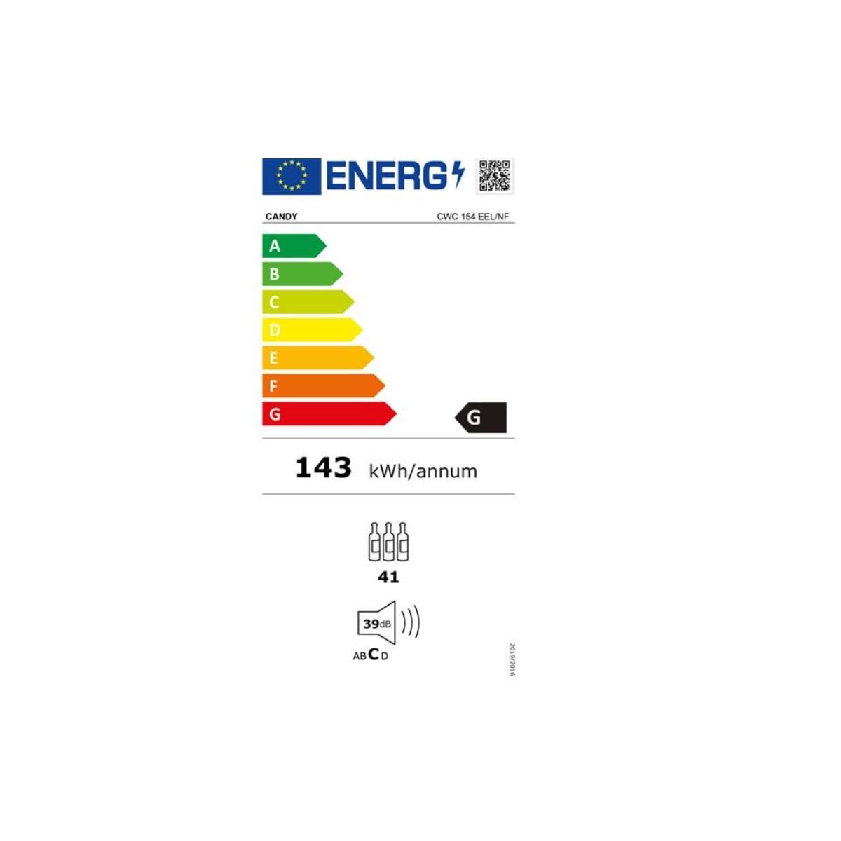 Candy Cave à vin de service 41 bouteilles - CWC154EEL/NF