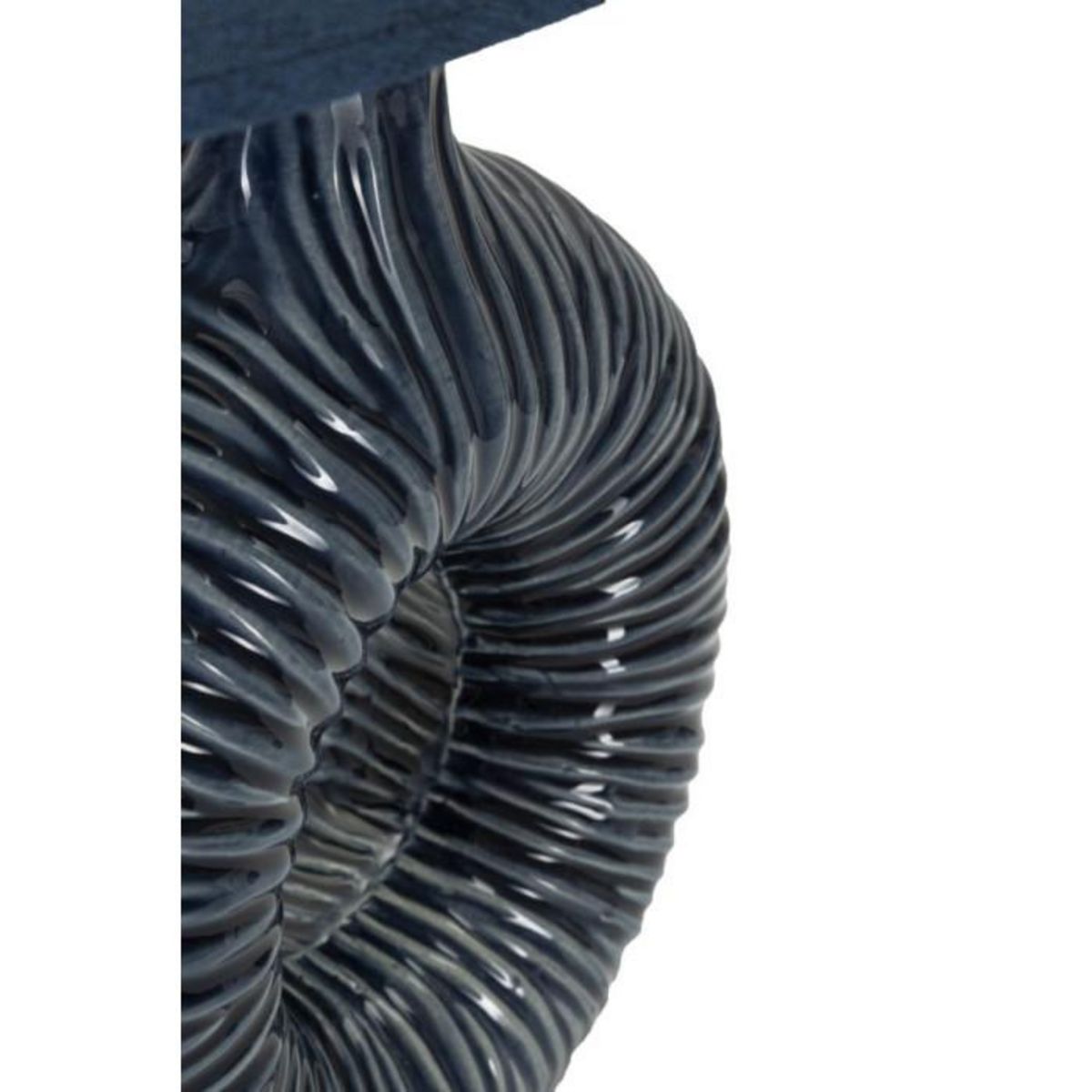 Paris Prix Lampe à Poser en Céramique  Seta  43cm Bleu